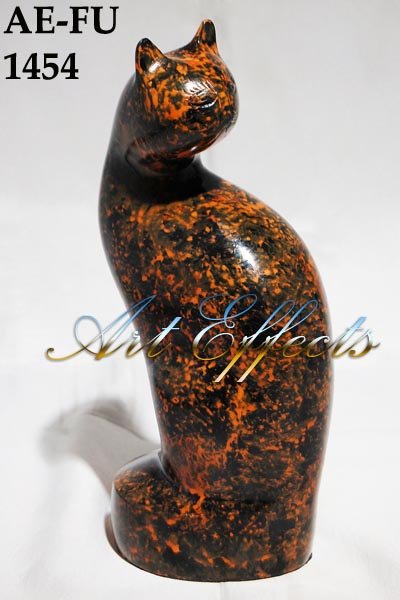 Manufacturers Exporters and Wholesale Suppliers of Rust Patina Calico Sitting Cat Urn Mumbai, Maharashtra